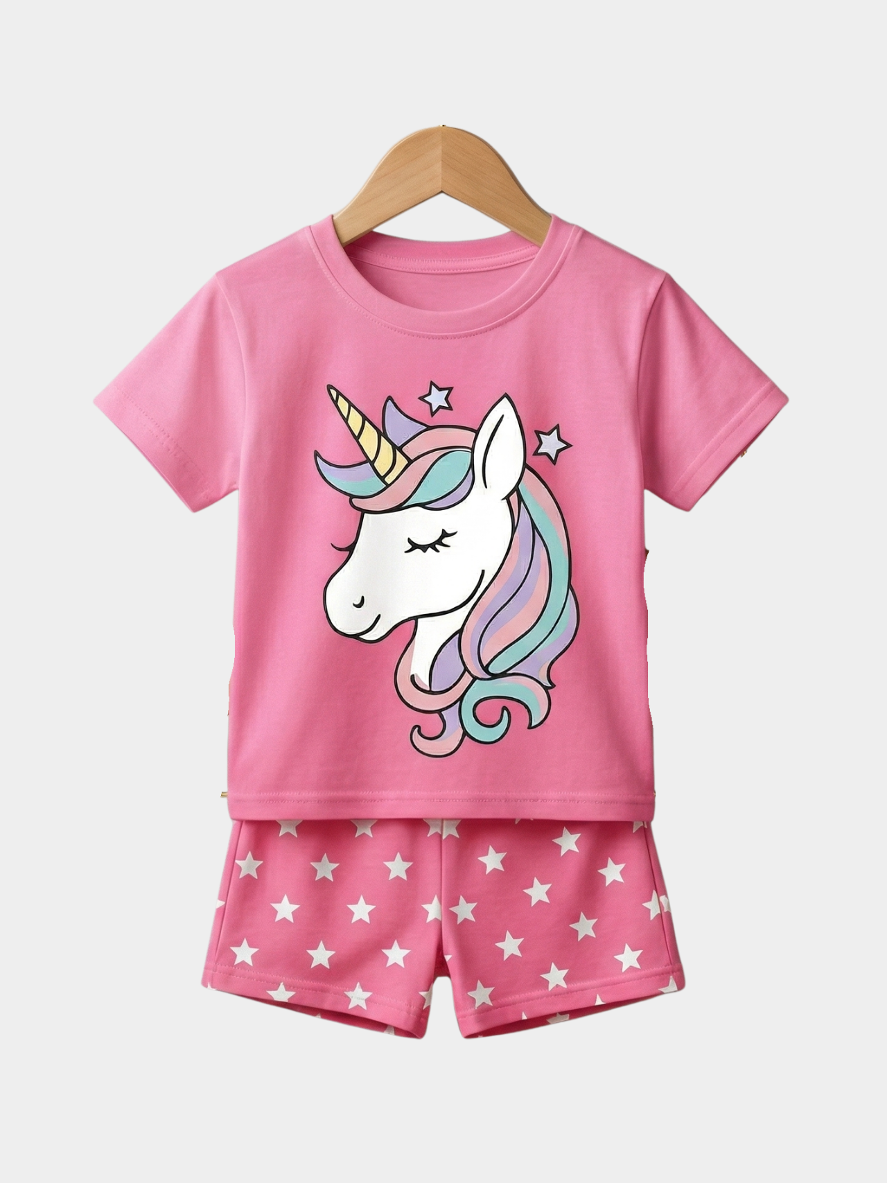 Unicorn T-shirt And Shorts Set